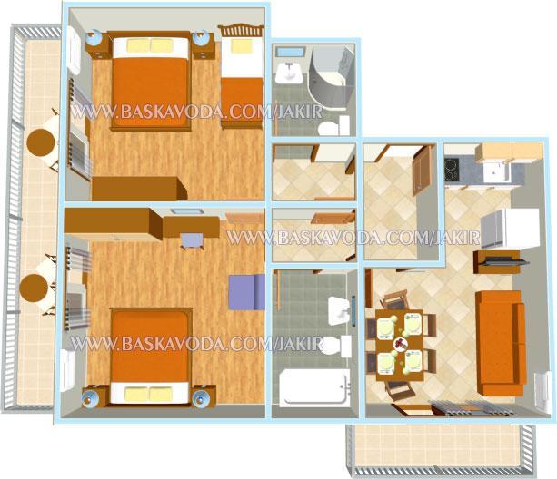 Apartman Jakir Baška Voda エクステリア 写真